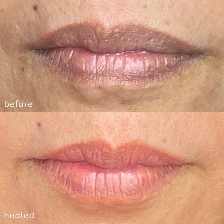 Natural lip blush result by artist in Metro Manila