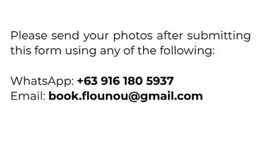 Kindly include your full name when sending.